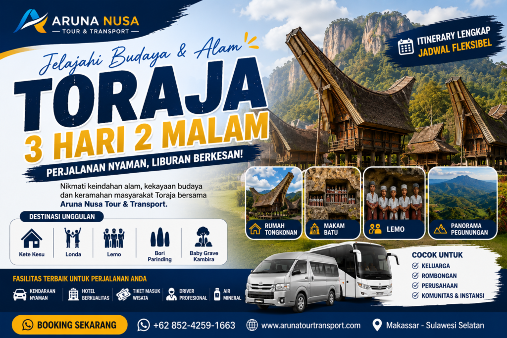 Paket Tour Toraja 3 Hari 2 Malam